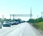 Largas filas en carreteras de Tamaulipas por regreso de paisanos a EU