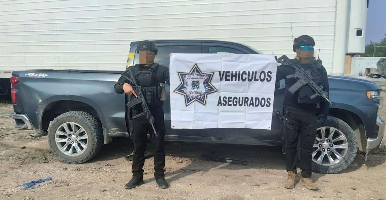 Asegura GE armas y camioneta