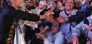 Sheinbaum destaca programas sociales en Tlalnepantla