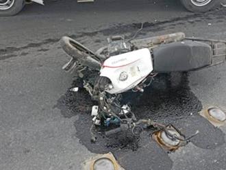 Lamentable accidente en entronque de la salida a Los Ángeles deja un joven motociclista fallecido