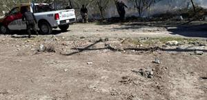 Se registra fuerte incendio de pastizal en la colonia Unión