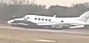 Avioneta realiza aterrizaje forzoso por falla