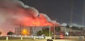 Explosión e incendio en maquila de Matamoros