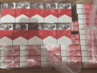 Marina asegura más de 55 millones de cigarrillos piratas en el AICM