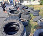 Denuncian un ‘cementerio’ de llantas en pleno centro