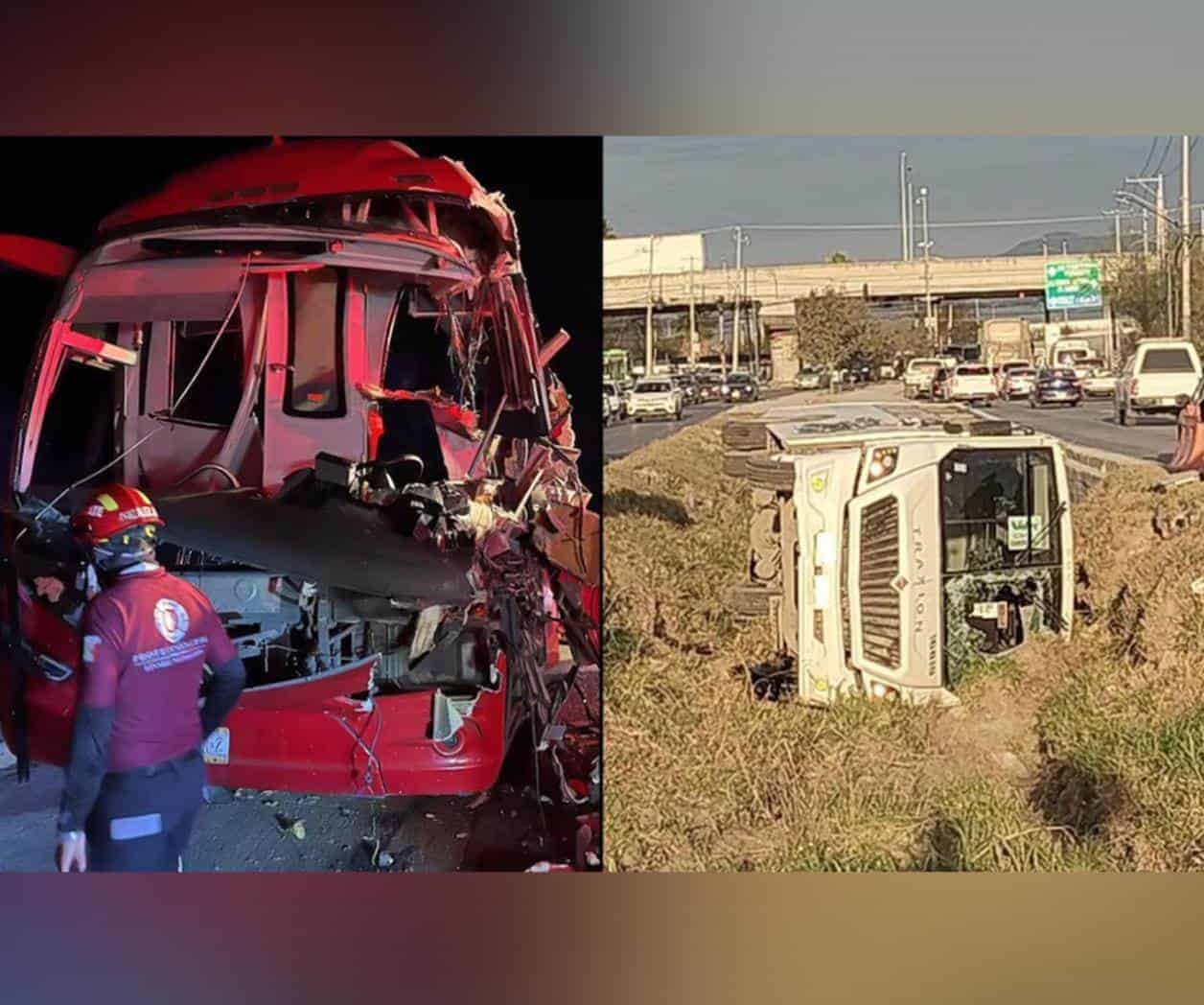 Accidentes carreteros dejan 28 lesionados en Nuevo León