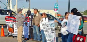 Realizan bloqueo en tramo de la Tampico-Mante