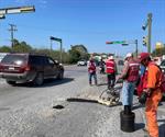 Refuerzan bacheo  en San Fernando