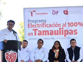 Da inicio Programa de Electrificación al 100% en Tamaulipas