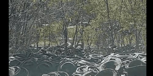 Denuncian botadero de llantas, temen brote de enfermedades