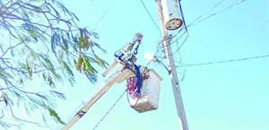 Rehabilitan alumbrado en El Barrancón y Palo Solo