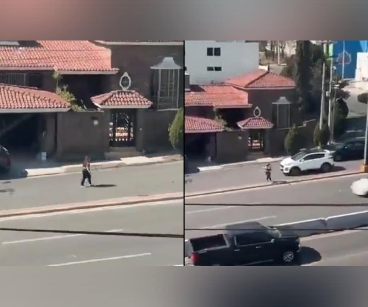 Mujer se avienta al paso de un auto y es atropellada en Monterrey