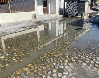 Fuga de aguas negras tiene mas de dos años