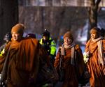 Caminata por la Paz de monjes budistas llega a la capital