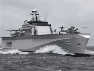 Marina construye buque para misiones de vigilancia y ayuda