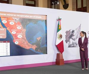 Minerales son de México, señala Claudia Sheinbaum