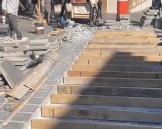 Entregan obra y la vuelven a modificar en zona centro