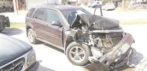 Choque por alcance en la Hijos de Ejidatarios