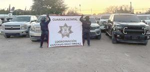 Díaz Ordaz: asegura Guardia Estatal armas vehículos y droga