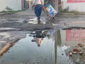 Entre aguas negras viven en la Aquiles Serdán 2