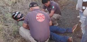 Motociclista herido al derrapar unidad