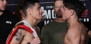 Pesaje exitoso de Brandon Moreno y Kavanagh para UFC