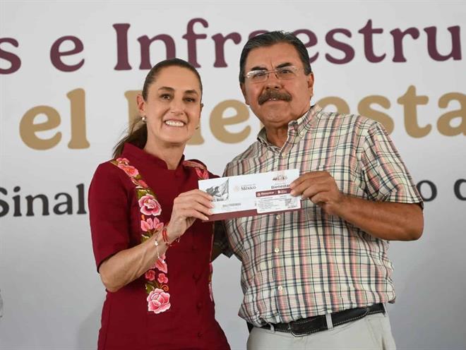 Sheinbaum entrega tarjetas de Programas para el Bienestar en San Ignacio
