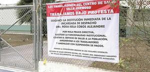 Laboran bajo protesta trabajadores del Centro de Salud Valle Hermoso