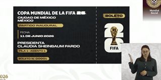 La presidenta de México, Claudia Sheinbaum Pardo, abrió la convocatoria para ganar el boleto 00001 para acudir al primer partido del Mundial 2026