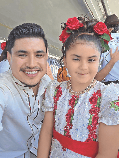 Comisionado Brayan Martínez y Jimena Villarreal.