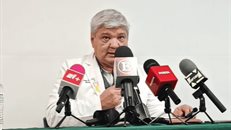 Conferencia de prensa con el director del Hospital Infantil de Tamaulipas, Vicente Plascencia Valadez.">