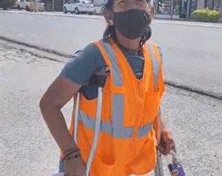 Perdió las piernas, no las ganas de vivir