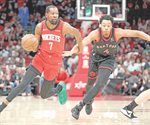 Durant y Thompson guían a Rockets a una paliza sobre Raptors