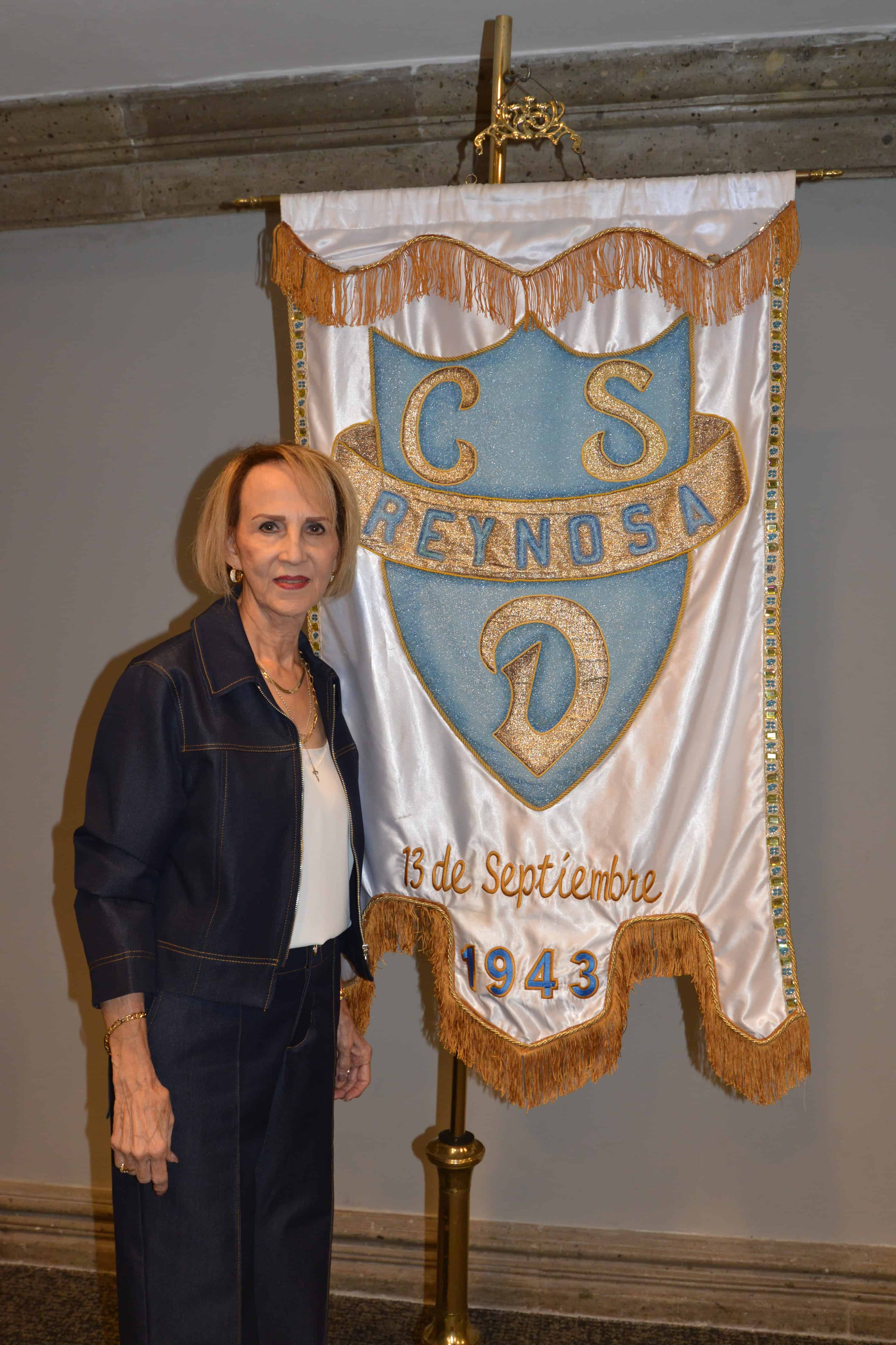 Presidenta del Club Social del Damas, Juanita de la Paz García de Robles.