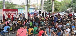 Llegan apoyos alimentarios al área rural de Victoria