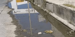 Fuga de agua en Aquiles Serdán lleva un año; vecinos exigen solución urgente a autoridades.