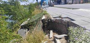 Entre ruinas y peligro luce paseo lineal