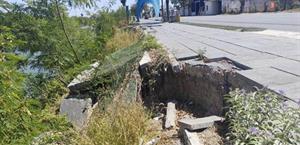 Entre ruinas y peligro luce paseo lineal