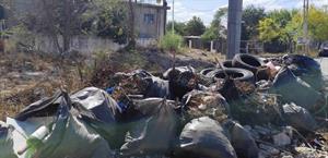 Un basurero clandestino  desborda contaminación