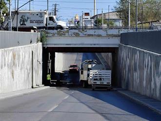 Obra de Comapa desquicia tráfico en centro de Reynosa