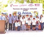 Realizan primer torneo de pesca infantil en el Viverio