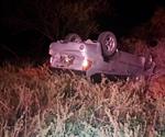 Vuelca vehículo en tramo carretero de Río Bravo