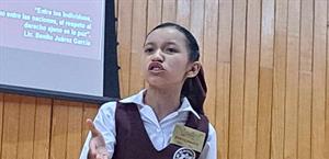 Talento juvenil destaca  en concurso de oratoria