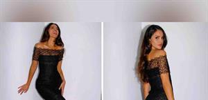 Eiza González confirma que el vestido negro es tendencia en primavera