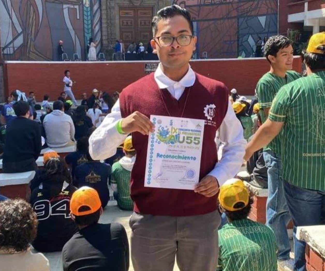 Brilla talento del CBTIS en matemáticas nacional