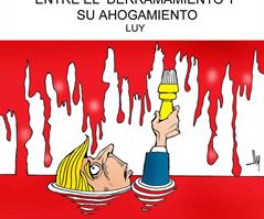 Entre el derramamiento y su ahogamiento