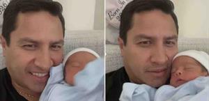 Julión Álvarez agranda la familia; presenta a su tercer hijo