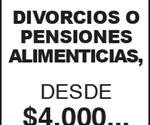 DIVORCIOS O PENSIONES 