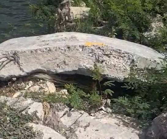 Riesgo en canal Anzalduas: falta bordo de contención pone en peligro a peatones y conductores.