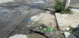 Denuncian las  fugas de aguas negras y potable